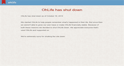 Desktop Screenshot of ohlife.com